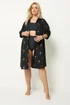 Yours Curve Black & Gold Palm Tree Shirt Dress - 26-28 Image 2