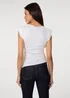 Pink Vanilla Ivory Shoulder Pad With Buckle Jersey Top - M/L Image 4