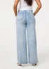 Pink Vanilla Blue Whisker Wide Leg Jeans - XL Image 4