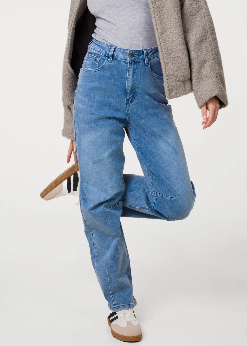 Pink Vanilla Blue Washed Denim Jeans - 8 Image 2