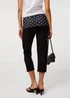 Pink Vanilla Black Mesh Polka Dot Tie Capri Trousers - S/M Image 4