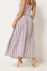 PixieGirl Petite Set Burgundy Red Stripe Cami & Maxi Skirt - 14 Image 4