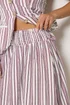 PixieGirl Petite Set Burgundy Red Stripe Cami & Maxi Skirt - 14 Image 5