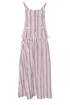 PixieGirl Petite Set Burgundy Red Stripe Cami & Maxi Skirt - 14 Image 2