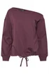 PixieGirl Petite Purple Plum Off Shoulder Sweatshirt - 16 Image 5