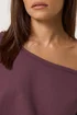 PixieGirl Petite Purple Plum Off Shoulder Sweatshirt - 16 Image 4