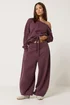 PixieGirl Petite Purple Plum Off Shoulder Sweatshirt - 16 Image 2