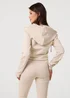 Pink Vanilla Stone Zip Up Cropped Hoodie - S Image 4