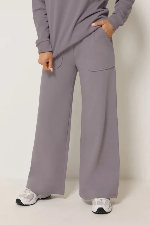 PixieGirl Petite Lilac Purple Wide Leg Joggers - 6/L27 Image 2