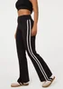 Pink Vanilla Black Contrast Trim Active Flares - M Image 2