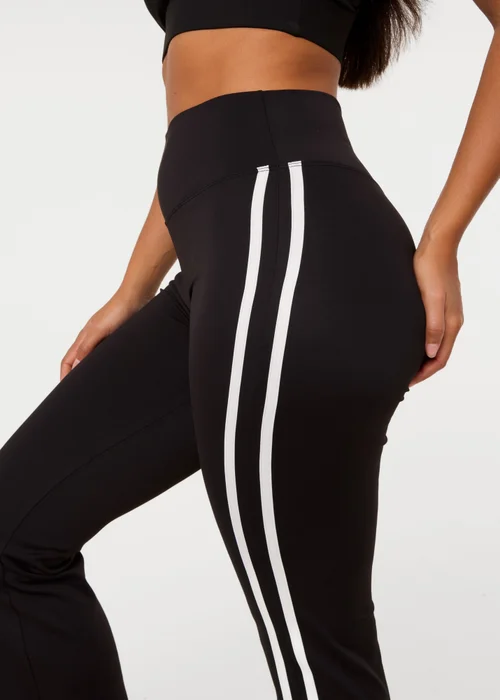 Pink Vanilla Black Contrast Trim Active Flares - M Image 4