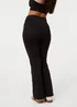 Pink Vanilla Black Contrast Trim Active Flares - M Image 5