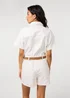 Pink Vanilla White Pocket Detail Denim Playsuit - 6 Image 4