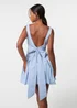 Pink Vanilla Blue Bow Back Mini Dress - 12 Image 5