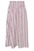 PixieGirl Petite Burgundy Red Stripe Maxi Skirt - 10 Image 5