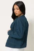 PixieGirl Petite Indigo Blue Collarless Denim Jacket - 12 Image 3
