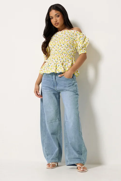 PixieGirl Petite Light Blue Balloon Jeans - 16/L27 Image 1