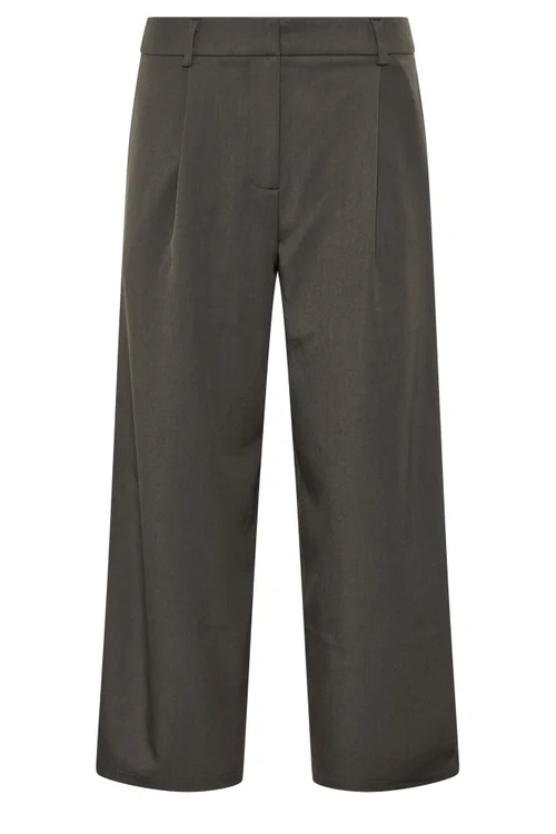 PixieGirl Petite Dark Grey Barrel Leg Trousers - 6/L27 Image 5