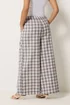 PixieGirl Petite Grey Gingham Wide Leg Trousers - 18/l27 Image 3