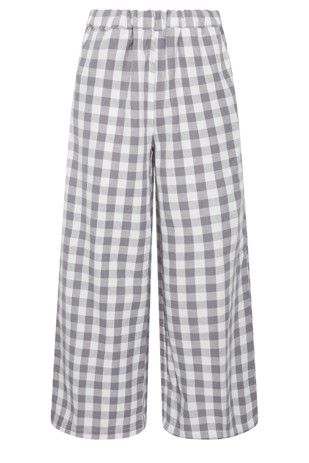 PixieGirl Petite Grey Gingham Wide Leg Trousers - 18/l27 Image 5