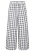 PixieGirl Petite Grey Gingham Wide Leg Trousers - 18/l27 Image 5