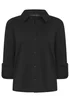 PixieGirl Petite Black Button Cotton Shirt - 10 Image 5