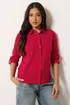 PixieGirl Petite Red Button Cotton Shirt - 8 Image 1