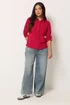 PixieGirl Petite Red Button Cotton Shirt - 8 Image 3