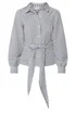 PixieGirl Petite Navy Blue Check Cotton Bandana Shirt - 14 Image 5
