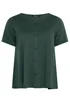 Yours Curve Khaki Green Soft Touch Top - 26-28 Image 5