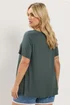 Yours Curve Khaki Green Soft Touch Top - 26-28 Image 3