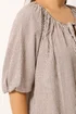 Yours Curve Brown Stripe Tie Front Top - 16 Image 4