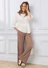 Cotton Traders Ecru Textured Jersey Top - 10 Image 2