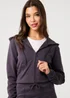 Pink Vanilla Grey Zip Up Cropped Hoodie - S Image 3