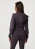 Pink Vanilla Grey Zip Up Cropped Hoodie - S Image 4