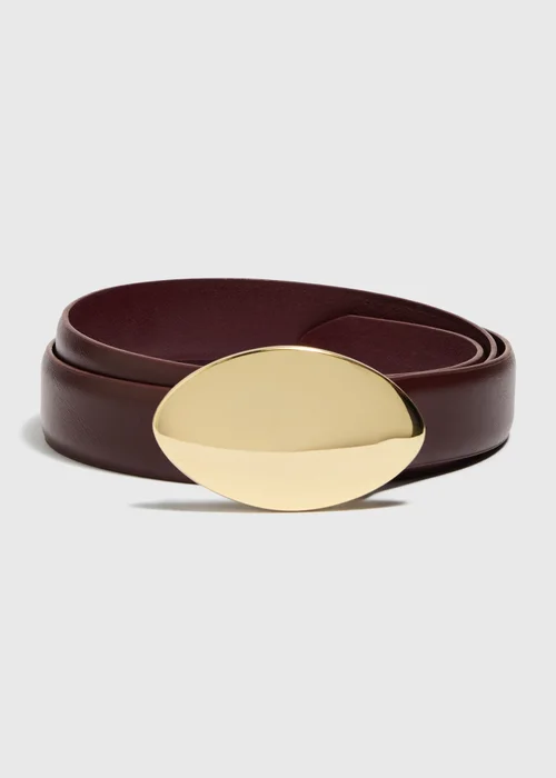 Burgundy XL Buckle Belt - S Image 1