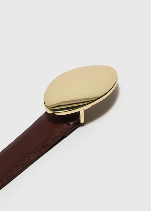 Burgundy XL Buckle Belt - S Image 2