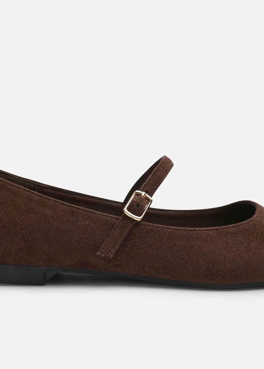 Where's That From Novalee Brown Pointed Toe Mary Jane Front Strap Ballet Flats - 4 Image 5