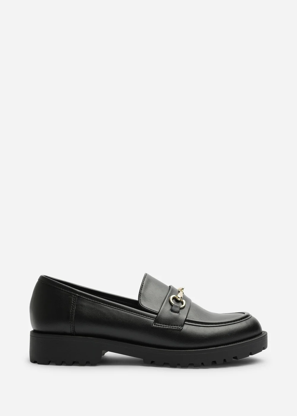 Where's That From Aadhya Black Chunky Snaffle Trim Detail Loafers - 7 Image 2