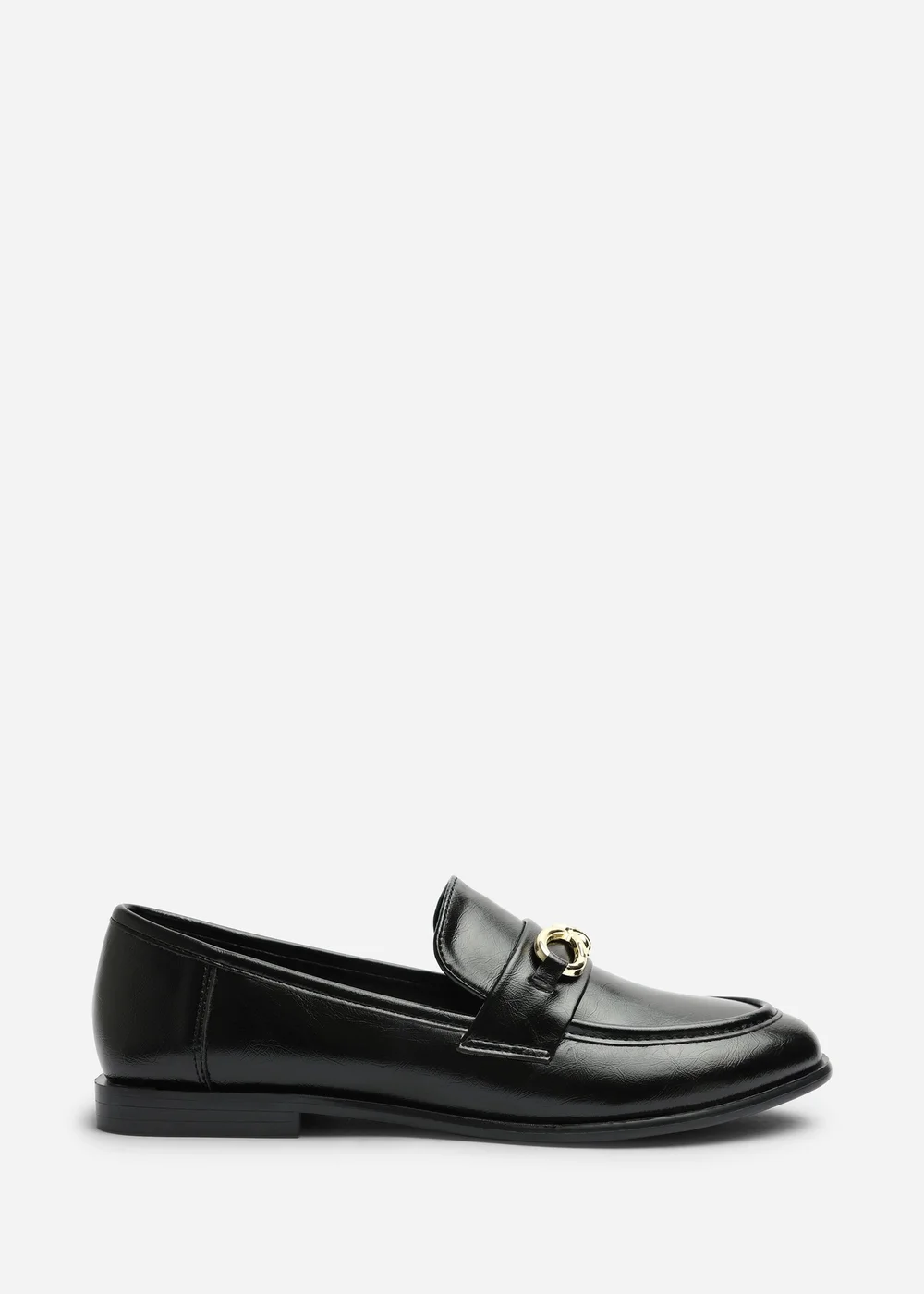 Where's That From Freyja Black Knot Trim Hardware Detail Flat Loafers - 7 Image 2