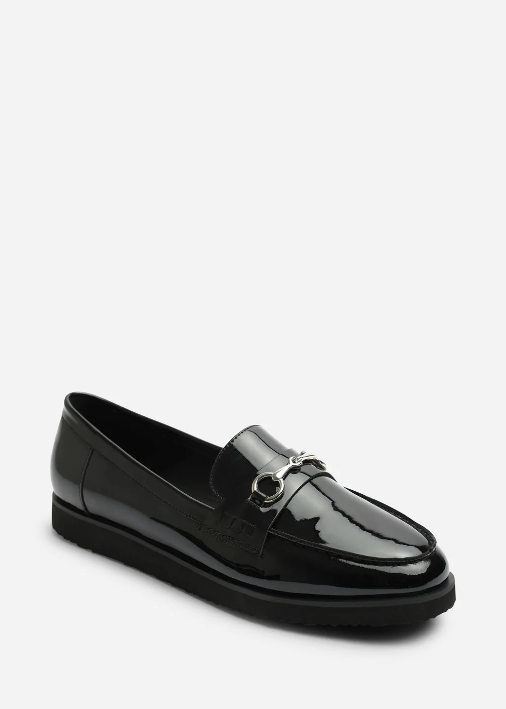 Where's That From Brittany Black Snaffle Detail Hardware Trim Loafers - 8 Image 3