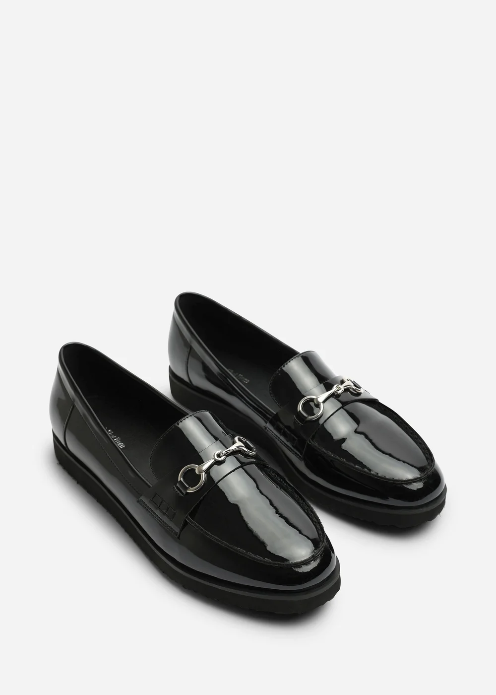 Where's That From Brittany Black Snaffle Detail Hardware Trim Loafers - 8 Image 4