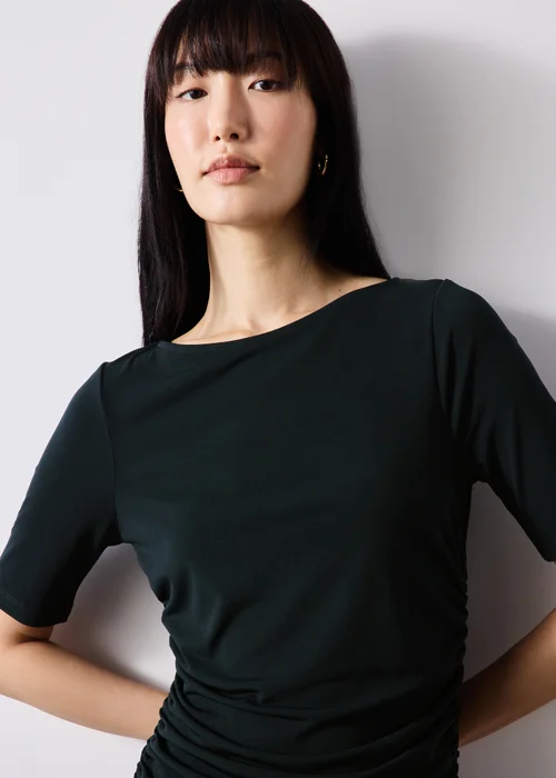 Navy Ruched Top - Size 8 Image 4