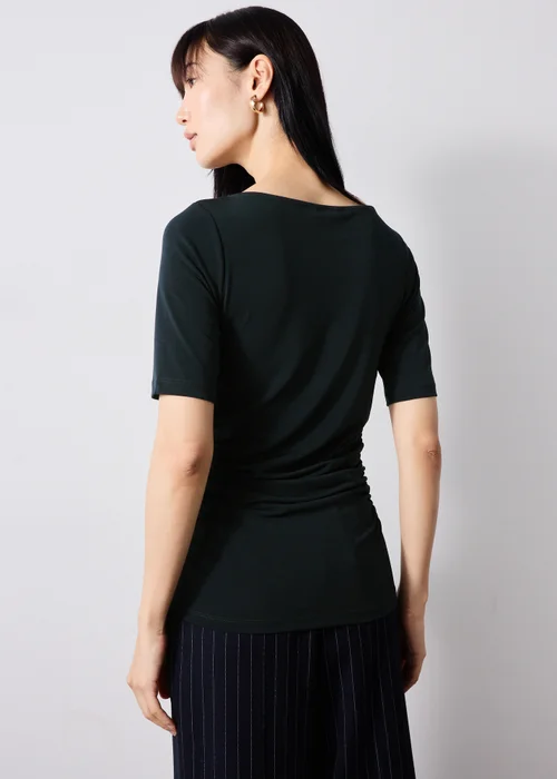 Navy Ruched Top - Size 8 Image 3