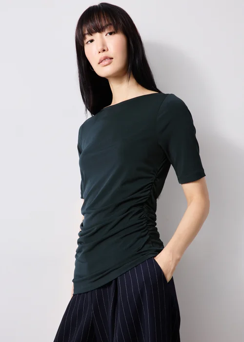 Navy Ruched Top - Size 8 Image 1