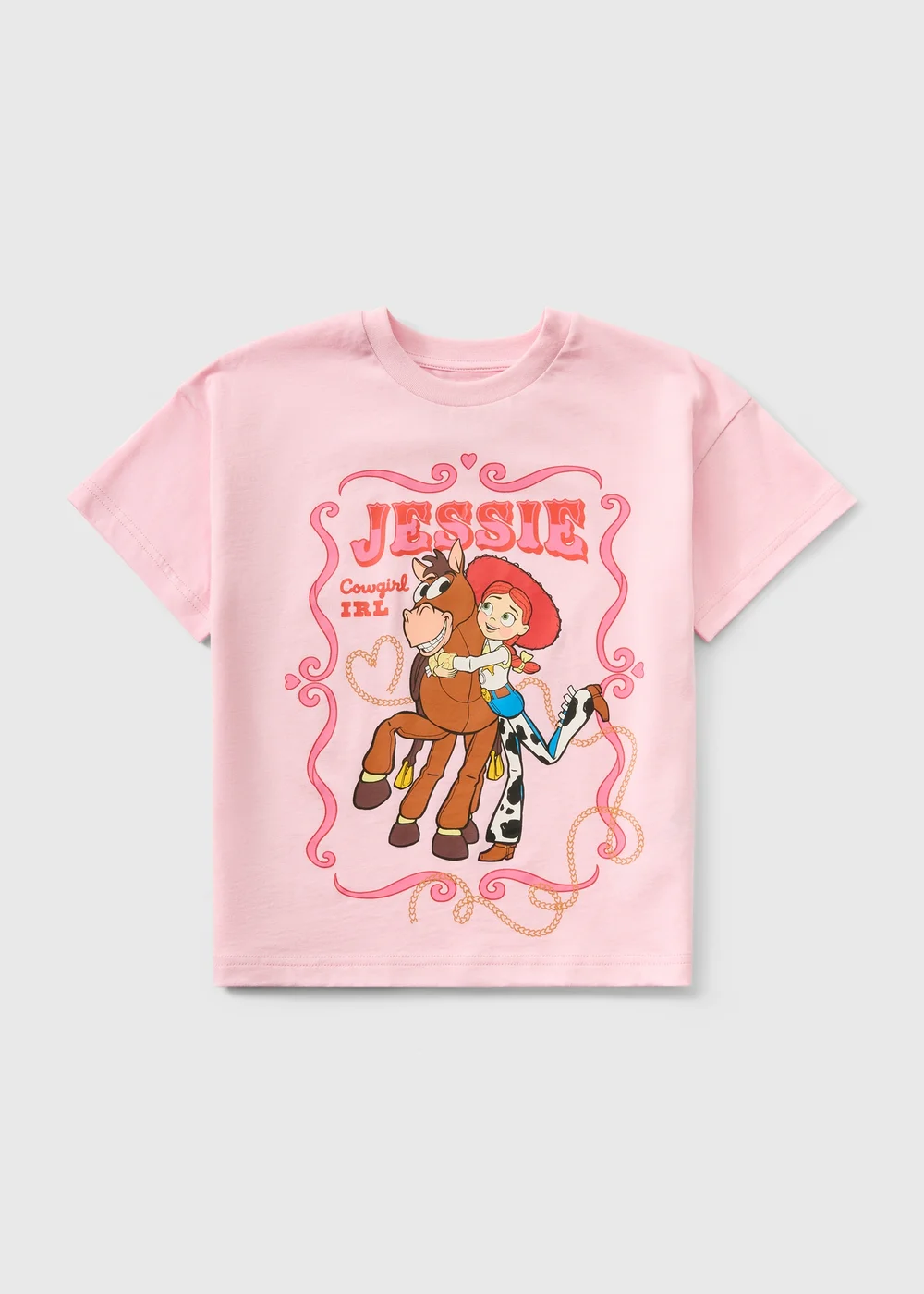 Girls Pink Jessie & Bullseye T-Shirt (1-9yrs) - 1-1.5 Yrs Image 1