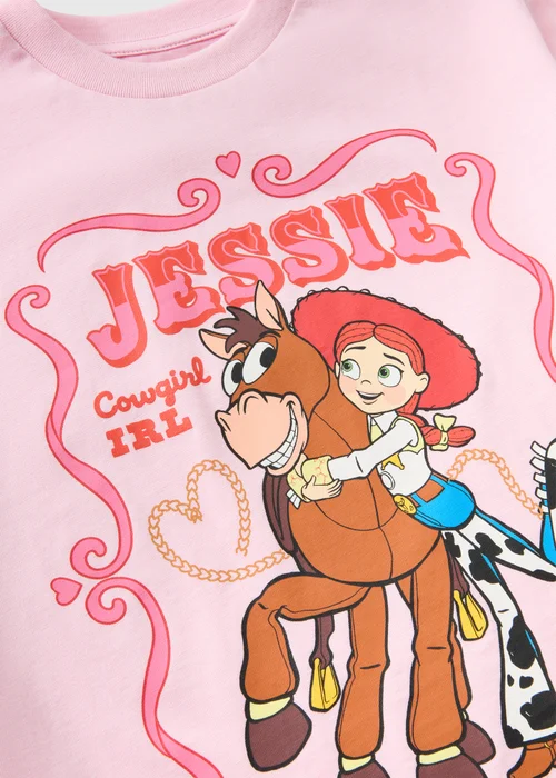 Girls Pink Jessie & Bullseye T-Shirt (1-9yrs) - 1-1.5 Yrs Image 2