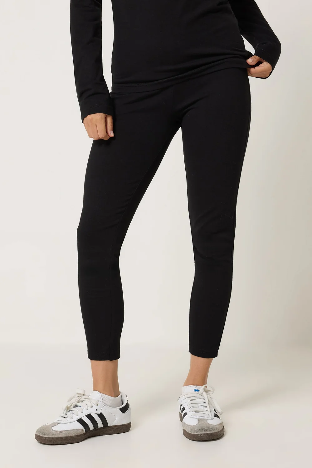 PixieGirl Petite 2 Pack Black & Grey Polka Dot Leggings - 8/L27 Image 3