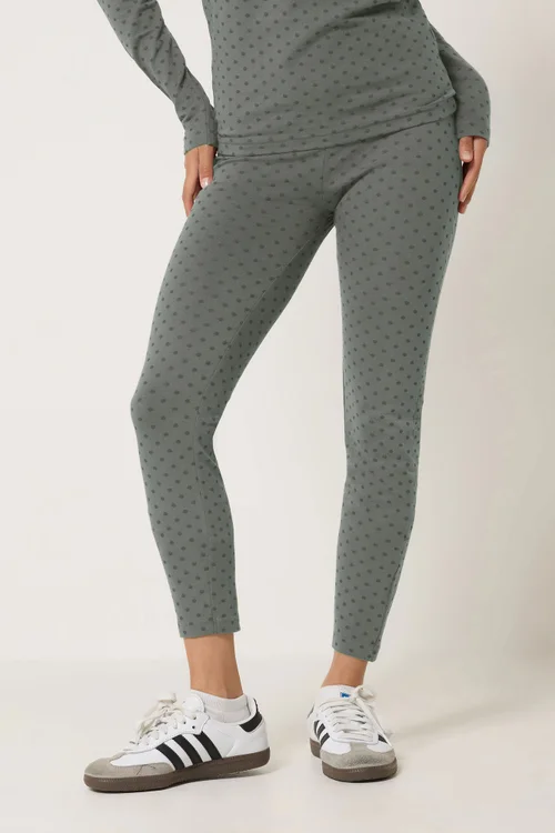 PixieGirl Petite 2 Pack Black & Grey Polka Dot Leggings - 8/L27 Image 2