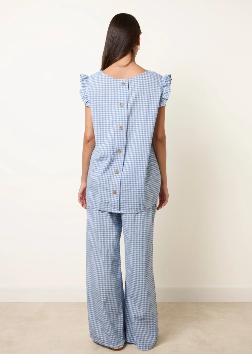 Blue Vanilla Blue Two Piece Gingham Set - S/M Image 4